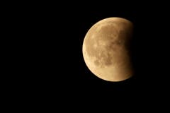 Die Mondfinsternis, aufgenommen in Hildisrieden. (Leserbild: Xaver Husmann)