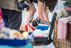 Impressionen vom Flohmarkt auf dem Marktplatz in Weinfelden. (Bild: Andrea Stalder)
