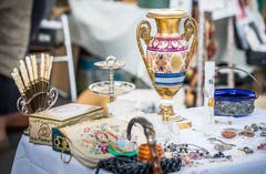 Impressionen vom Flohmarkt auf dem Marktplatz in Weinfelden. (Bild: Andrea Stalder)