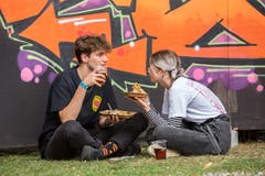 Hip-Hop macht hungrig. (Bild:André A.Niederberger (Sarnen, 28.Juli 2018))