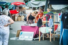 Impressionen vom Flohmarkt auf dem Marktplatz in Weinfelden. (Bild: Andrea Stalder)