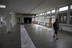 Auf dem Rundgang durch die Räume und die Kultur an der Haggenstrasse 45. (Bild: Reto Voneschen - 18. Juni 2016)