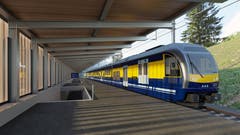 Neuer Bahnhof bei der Rothenegg (Visualisierung: PD)