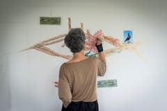 ...und ein Wandgemälde entstehen im Werkhaus 45. (Bilder: Benjamin Manser - 9. Juni 2016)