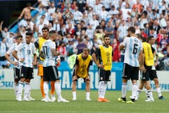Die Argentinier scheiden gegen Frankreich aus. (Bild: AP Photo/David Vincent, Kazan, 30. Juni 2018)