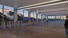 Panoramahalle beim Eigergletscher (Visualisierung: PD)