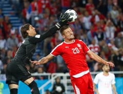 Sommer im Spiel gegen Serbien. (Bild: Keystone)