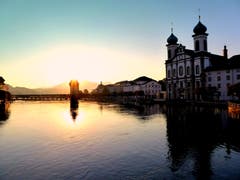 Es ist Sonne angesagt in Luzern. Bild: Walter Buholzer (Luzern, 29. Juli 2018)