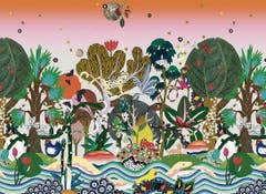 Nach einer Reise nach Sri Lanka entstand diese Urwald-Landschaft. Die Tapete schmückt nun Kinderzimmer. (Bild: Annina Arter)