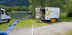 210 Kubikmeter Schlamm wurden aus dem See zu Tage gefördert.