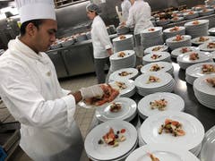 Auf der Costa Diadema werden jeden Tag bis zu 40'000 Teller zubereitet.