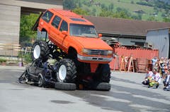 Impressionen von der «Hollywood Stunt & Action Show» (Bild: Martin Uebelhart (Sarnen, 8. Juli 2018))