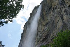 Der eindrückliche, fast 300 Meter hohe Staubbach im Lauterbrunnental. (Bild: Bruno Ringgenberg)
