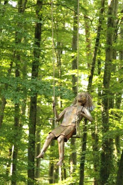 In luftiger Höhe (Kunst am Schlossberg). (Bild: Irene Wanner)