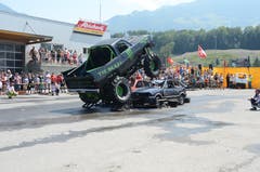 Impressionen von der «Hollywood Stunt & Action Show» (Bild: Martin Uebelhart (Sarnen, 8. Juli 2018))