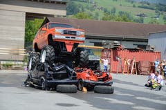 Impressionen von der «Hollywood Stunt & Action Show» (Bild: Martin Uebelhart (Sarnen, 8. Juli 2018))