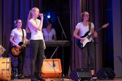 Musikalische Auflockerung mit der Band Five Edges. (Bild: Roger Zbinden, (Sarnen, 7. Juli 2018))