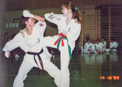 Edith Eigenmann (links), Blackys Schülerin, holte 1989 den Schweizermeistertitel nach St.Gallen. (Bild: Michel Canonica/Privatarchiv Beat Cina)