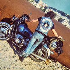 Blacky posiert, Teil 3, hier in Nizza ca. 1974. (Bild: Michel Canonica/Privatarchiv Beat Cina)