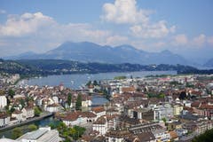 Aussicht auf Luzern, aufgenommen vom Gütsch aus. (Bild: Bruno Ringgenberg)