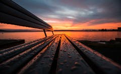 Abendrot am Zugersee. (Bild: Daniel Hegglin (Zug, 9. August 2018))