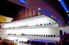 Blick auf die Etagen im Konzertsaal KKL (Bild: PD)