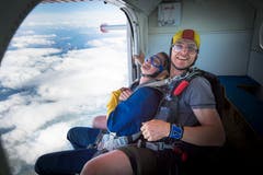 Lachend - hoch über den Wolken. (Bild: Ralph Ribi)