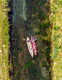 Teil 4: Eine Bootsfahrt auf dem Rheintaler Binnenkanal bei Montlingen. (Bild: Benjamin Manser und Michel Canonica)