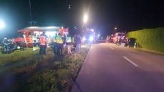 Der Einsatz dauerte bis 5 Uhr morgens. (Bild: Beat Kälin/brk News)