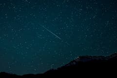 Eine Sternschnuppe oberhalb des Pilatus. (Bild: Silas Gigon (Schwarzenberg, 12. August 2018))