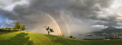 Abendgewitter im Spätsommer. (Bild: Manuel Wyss (Utenberg, 14. August 2018))