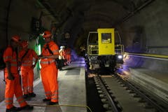 In der Oströhre ist gerade ein Erhaltungsfahrzeug im Einsatz. (Bild: Carmen Epp, 13. August 2018)