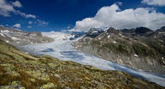 Rhonegletscher. (Bild: Marianne Schmid (Grimselgebiet, 12. August 2018))