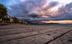 Abendstimmung am Zugersee. (Bild: Daniel Hegglin, 14. August 2018)