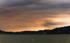 Gewitter über Luzern. (Bild: Daniel Hegglin, 14. August 2018)