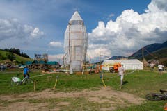 Die Rakete im «LUpiter18» ist startklar. (Bild: Dimitri Gwinner v/o Sherpa)