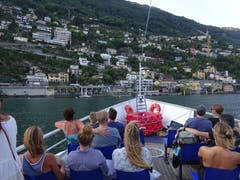 Kurzer Stopp in Porto Ronco. (Bild: Josef Müller (Ascona, 16. August 2018))