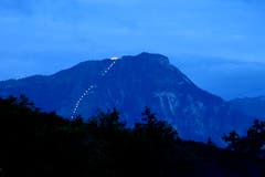 Neue Beleuchtung am Stanserhorn. (Bild: Hans Stoop (Biregg, 17. August 2018))