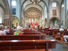 Messe zum 1. August in der Kirche Reussbühl. (Leserbild: Charles Wüest)