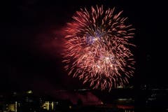 Bewilligtes 1.August-Feuerwerk. (Bild: Leo Schuler-Steiner (1. August 2018)