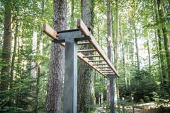 Die Leiter zum Entlanghangeln ist der zusätzliche, inoffizielle Posten. (Bild: Ralph Ribi)