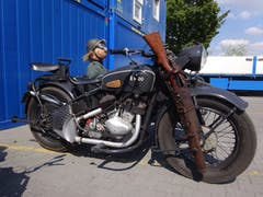 Militärtöff Universal 1946 an Ausstellung in Reiden. (Bild: Josef Müller, (Reiden, 19. August 2018))