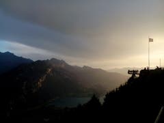 Toller Ausblick auf dem Harder auf die umliegende Landschaft. (Bild: Bruno Ringgenberg (Interlaken, 21. August 2018))