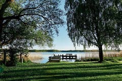 Seeidylle beim Restaurant Frosch & Fisch in Himmelpfort (Bild: .)