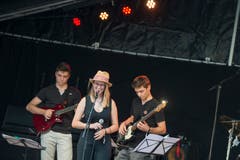 Musikschüler traten im Rahmen von «Schaufenster zur Musikschule Zug» am ersten Abend auf. (Bild: Maria Schmid (Zug, 23. August 2018 ))