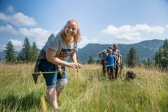 Die Weiden werden regelmässig anders gezäunt. Bild: Corinne Glanzmann (Flühli, 08. August 2018)