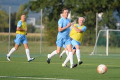 Manchmal spielen die Zuger gegen andere Mannschaften. (Bild: Maria Schmid (Zug, 22. August 2018))