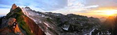 6 Uhr morgens auf dem Rotsteinpass. (Bild: Toni Sieber)