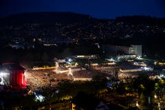 Impressionen vom Konzert der Toten Hosen auf der Luzerner Allmend. (Bild: Philipp Schmidli (Luzern, 25. August 2018))