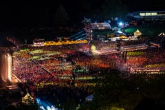 Impressionen vom Konzert der Toten Hosen auf der Luzerner Allmend. (Bild: Philipp Schmidli (Luzern, 25. August 2018))